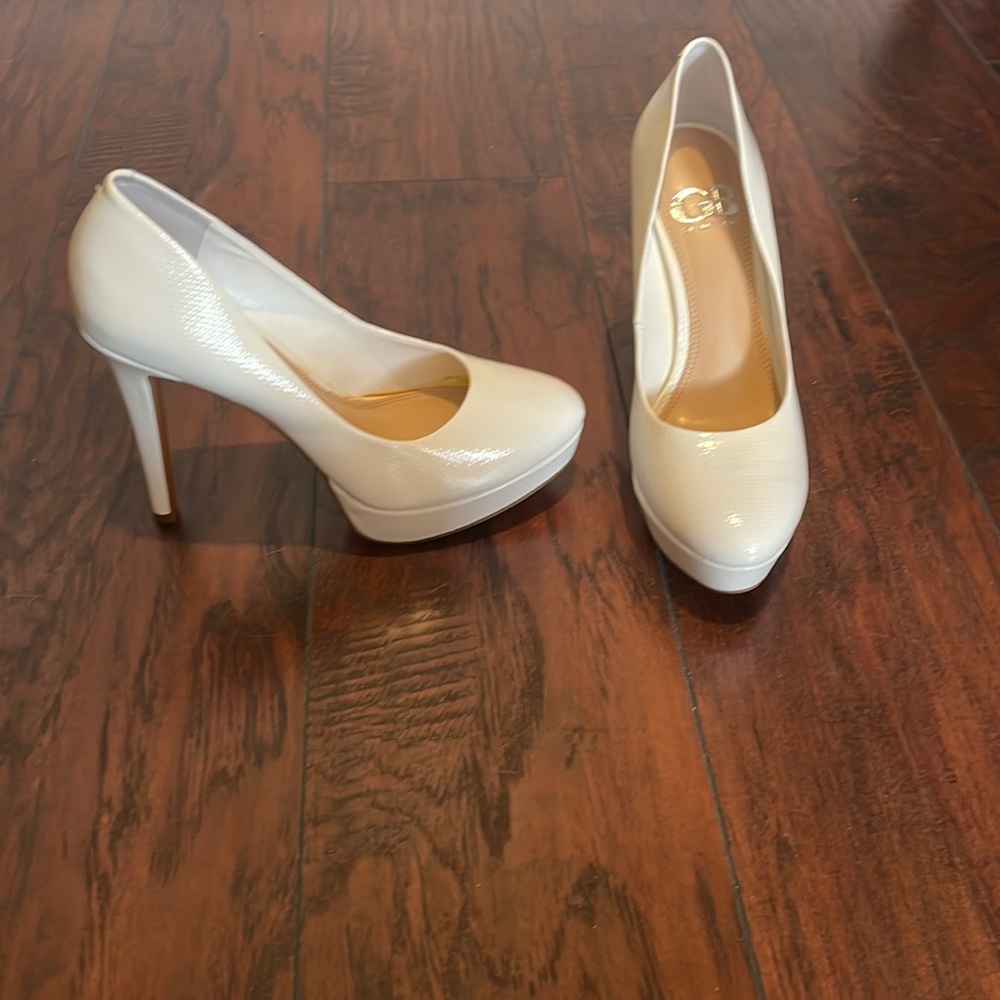 Gianni Bini White High Heels